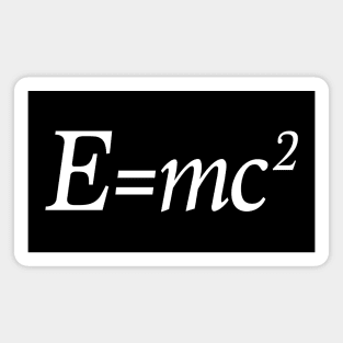 E=mc2 - Typographic Design Magnet